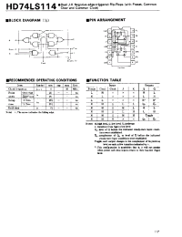Datasheet HD74LS114 manufacturer Hitachi